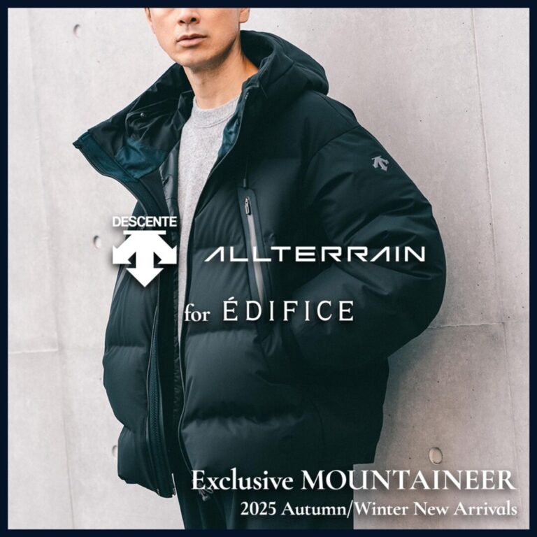 EDIFICE × DESCENTE ALTERRAIN 2025 FW 別注 水沢ダウンジャケット