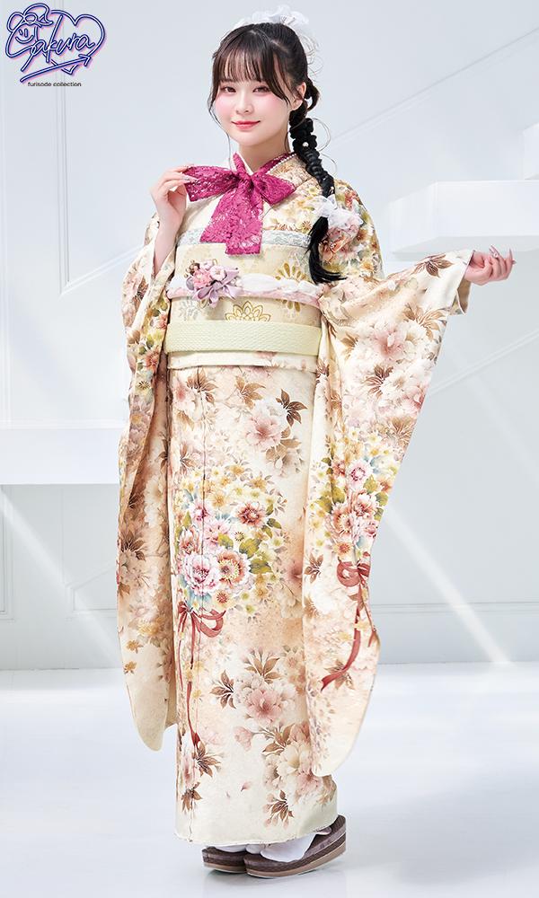 さくら（SAF-03）くすみ系┃ポップ＆スイート【菊京屋】ブランド振袖