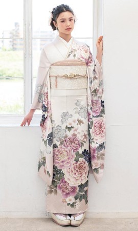 ベビーピンクに紫の牡丹｜振袖大好き 【菊京屋】振袖レンタル 成人式