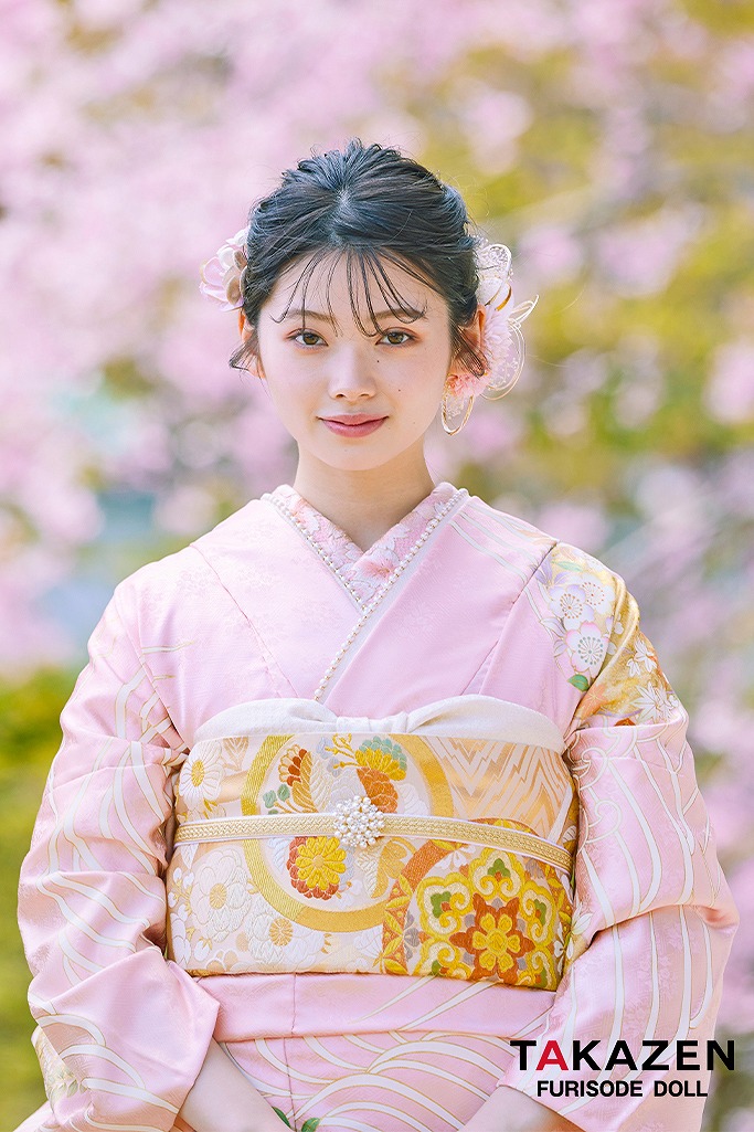 プレミアム古典 ピンク/淡い色 吉澤織物/最高級手描友禅 吉祥文様/流水