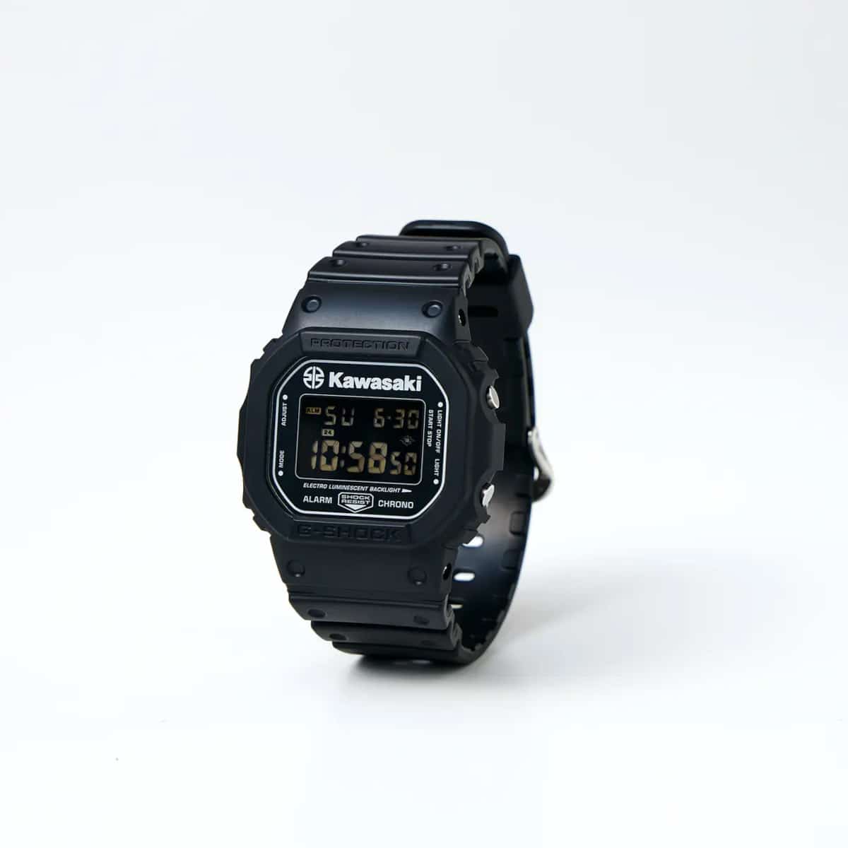 Kawasaki x G-Shock DW-5600' collaboration features the River Mark