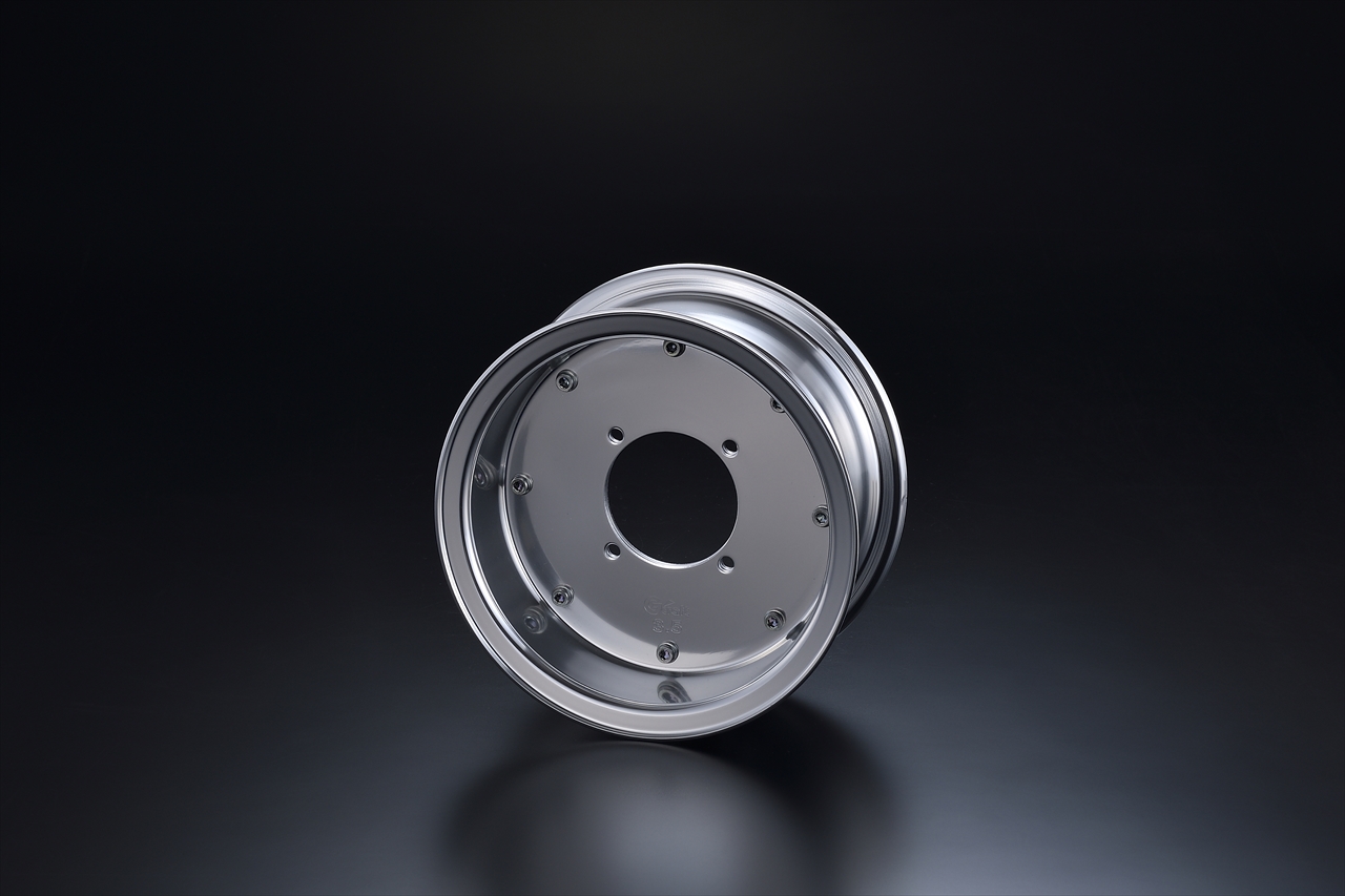 8インチ3.5Jワイドホイール プレーンタイプ 1輪分 シルバー（WEB限定品