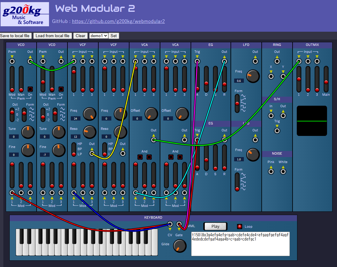 Modular Synthesizer モジュラーシンセサイザー | g200kg