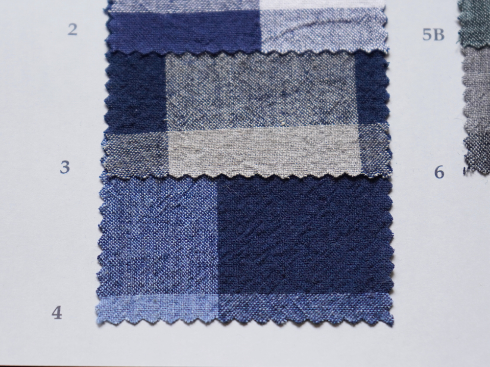 綿麻先染めブロックチェック | 商品一覧 | 古山株式会社