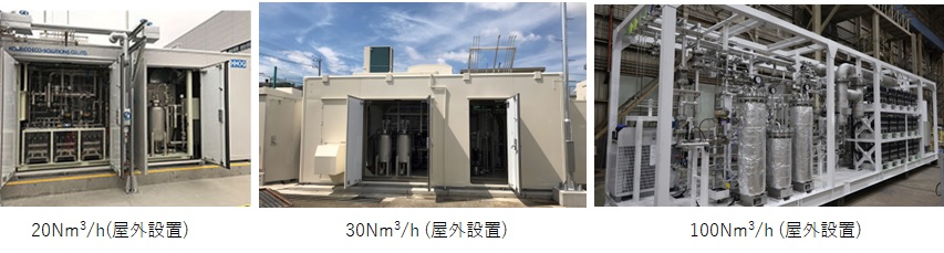 ラインナップ | 水電解式水素発生装置 | ソリューション | 神鋼環境