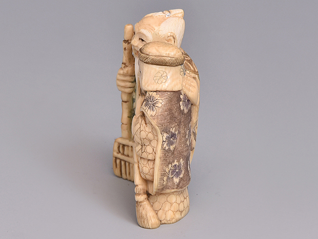 象牙現代根付 高砂 銘「光之」 | 古美術ささき