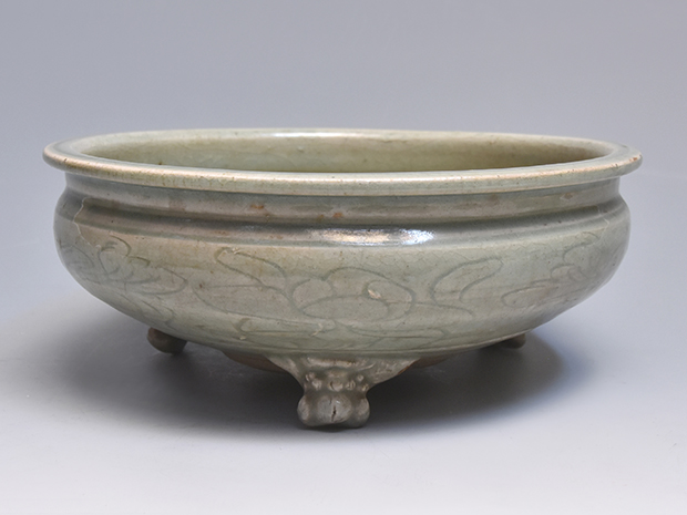 中国明末 七官青磁 大香炉 水盤 平水指にも | 古美術ささき