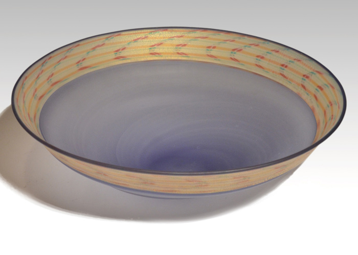 石井康治 手吹き Pulled Stripes Glass 金蒔徳利 箱付 美品 石井康治