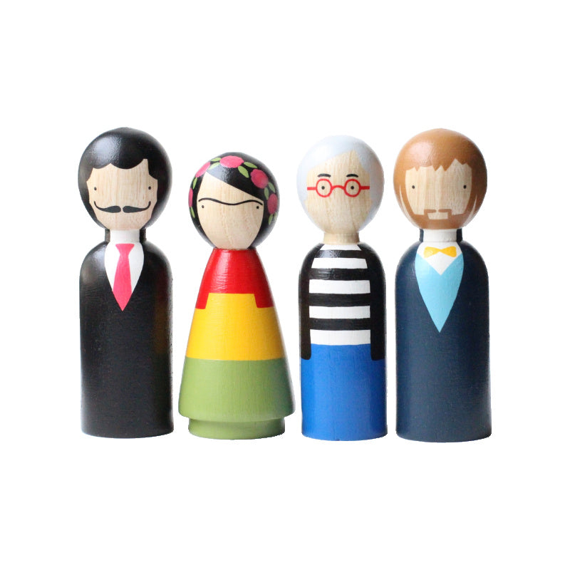 the modern artists peg doll set – kodomo