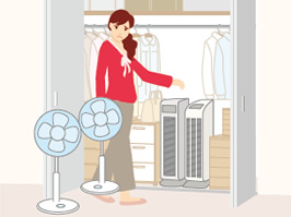 ホット&クール プレミアムタワーファン KHF-1290/W｜ホット＆クール