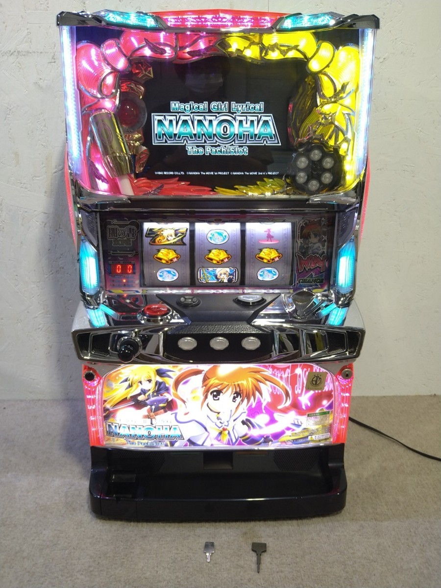 パチスロ実機 5号機 パチスロ リリカルなのは コイン不要機付 無料