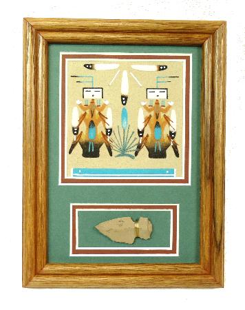 砂絵、サンドペイント、ナバホ アメリカ・インディアン作成の絵画、アート