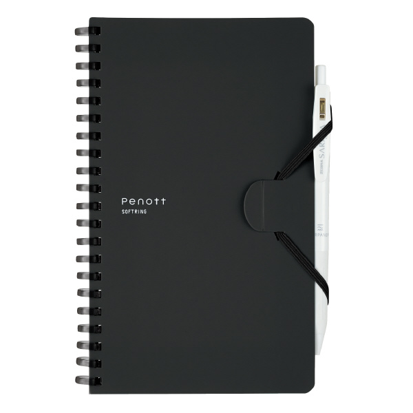 ソフトリングノートぺノット5㎜方眼B6変形70枚黒 | コクヨ公式