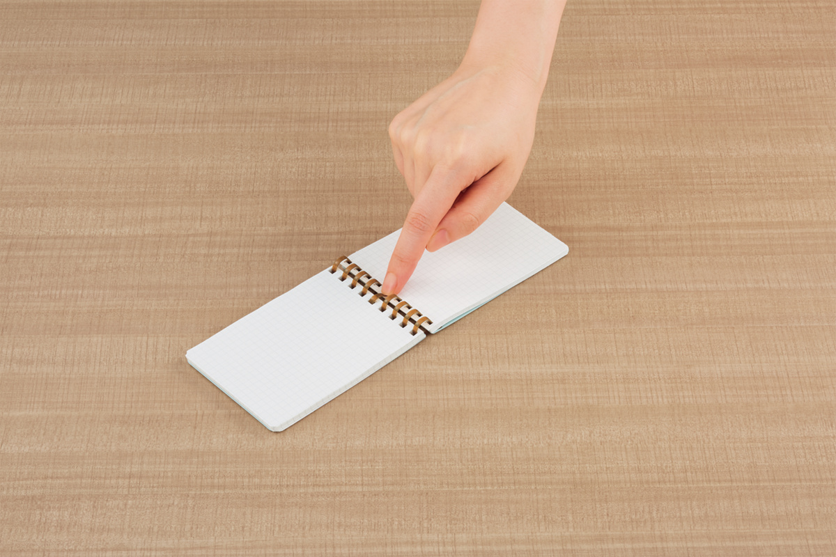 ソフトリング スーファ ソフトリングメモ A7 4mm方眼罫 80枚 ライト