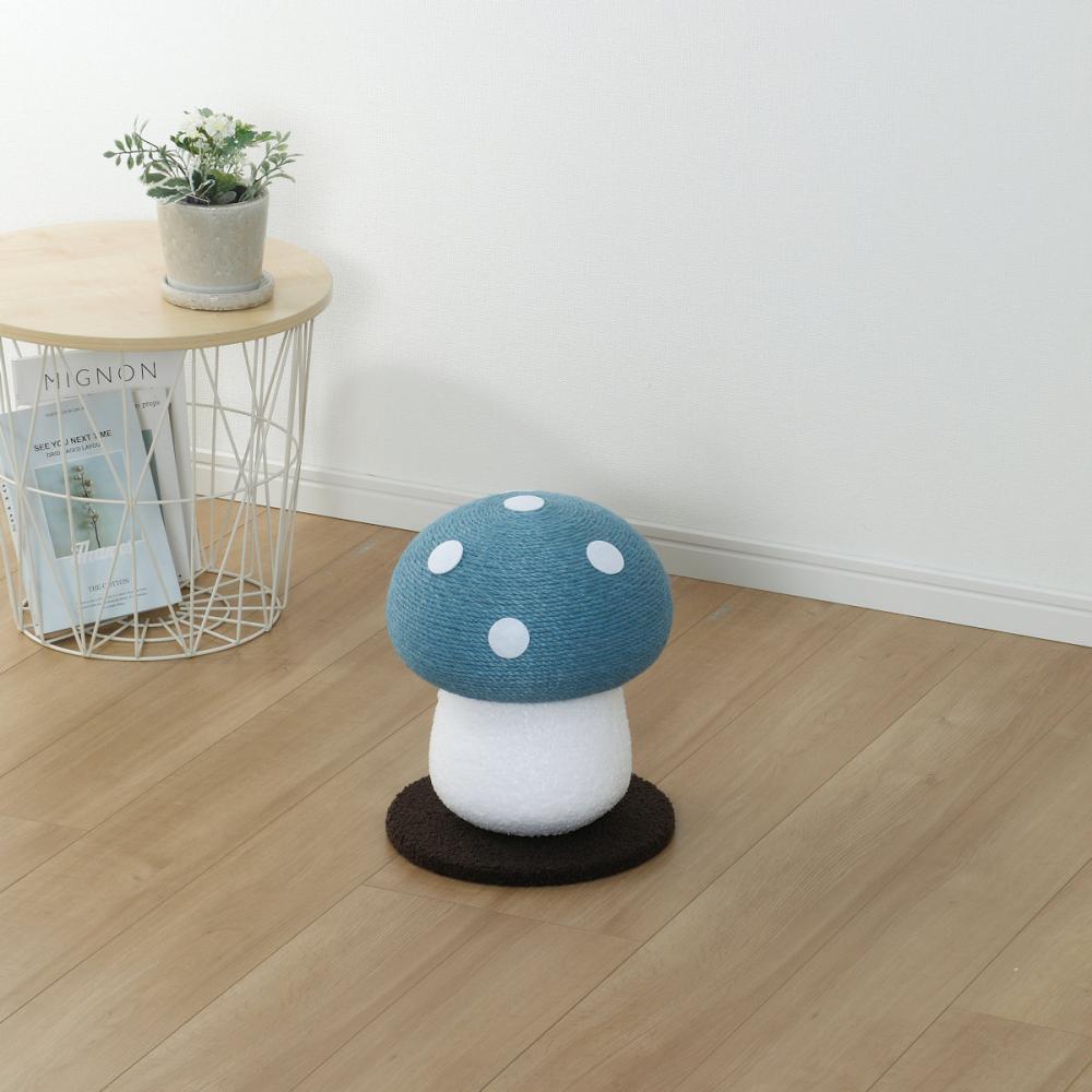 Petami 猫の爪とぎ キノコ ブルー の通販 | ホームセンター