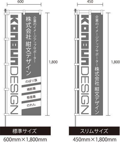 のぼり旗｜オリジナルで製作｜株式会社紺文デザイン | 三重県四日市市