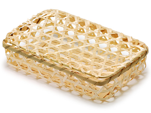 六つ目籠 長角編籠 蓋付 生地 | 六つ目籠 のせ蓋 | ネットストア | 京