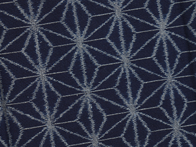 麻の葉模様弓浜絣単衣着物(y21_2136Ak) 着物紹介