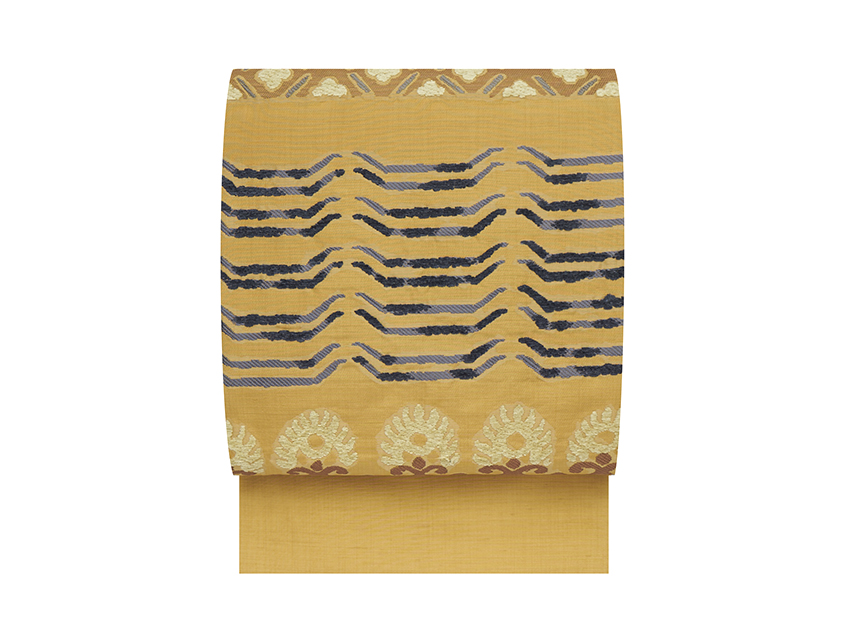 モール織エスニック模様名古屋帯 川島織物製(P91'130Sn) 帯紹介