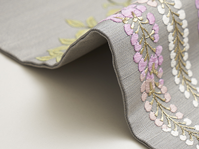 藤の花手刺繍開名古屋帯(m21_3130Yw)紹介