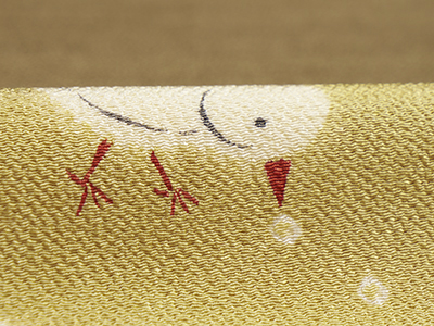 ひよこの模様二部式名古屋帯(K21_3076hu)紹介