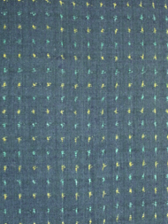 重要無形文化財本場結城紬 二色蚊絣着物 廣田別機（Y28760kH） 特選