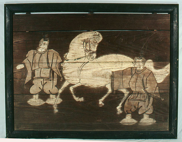 川口の文化財 - 曳き馬図絵馬