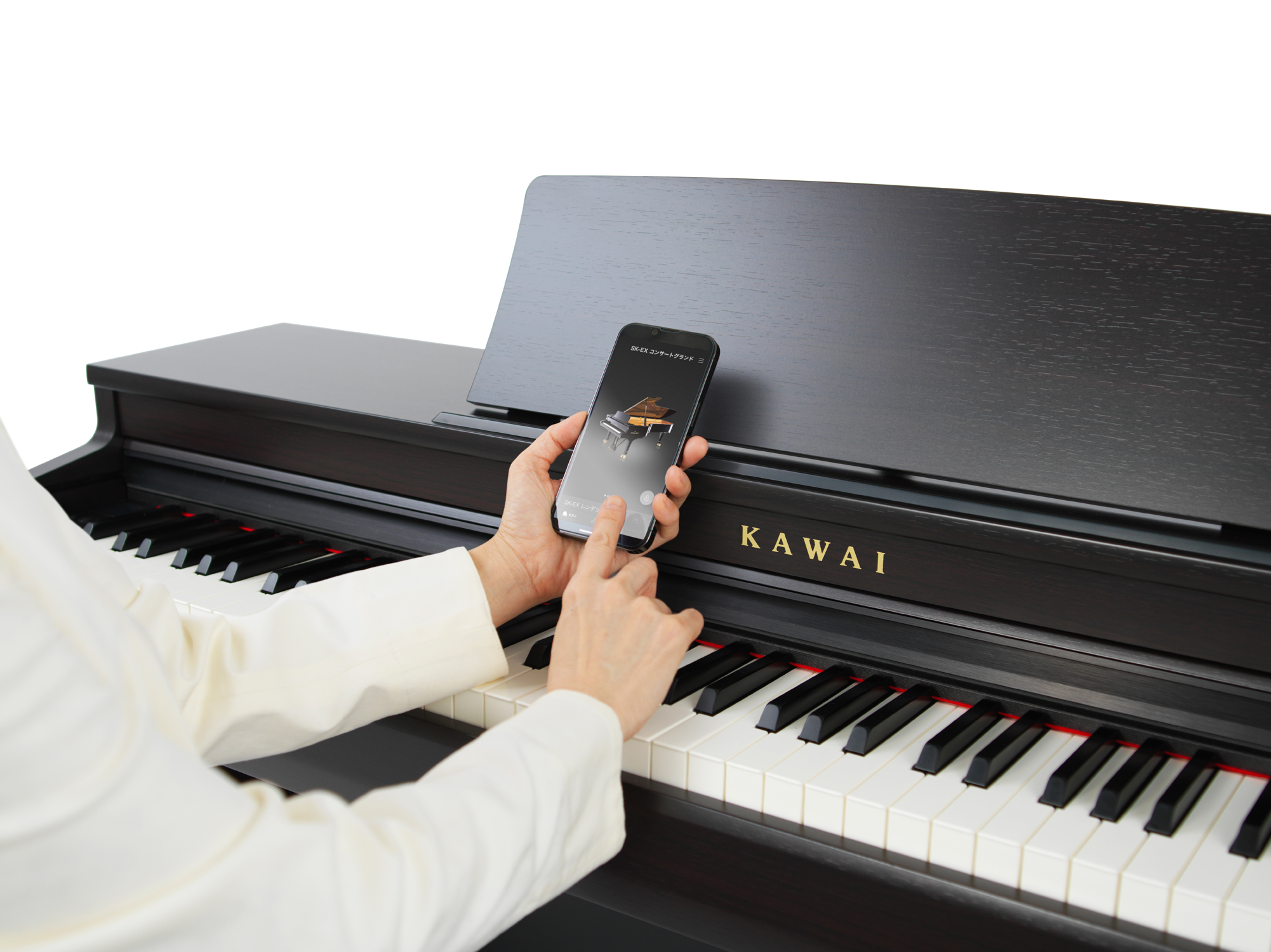 スマートフォン/タブレットからの操作性アップ ピアノメーカーによる