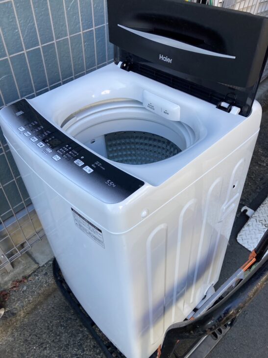 2023年製 Haier（冷蔵庫 JR-NF148CK、洗濯機 JW-U55HK）世田谷区で