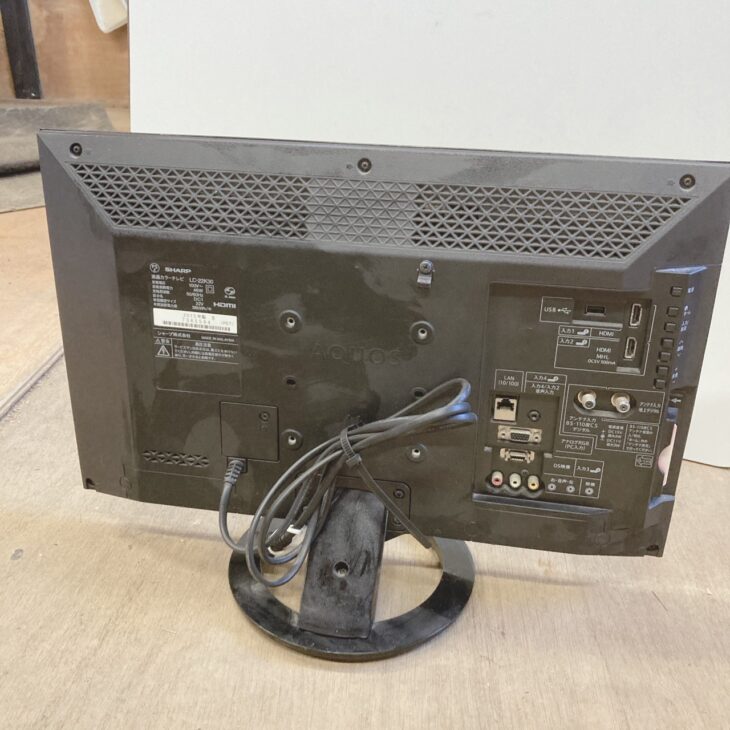 福島県鮫川村へ出張買取 SHARP AQUOS 液晶テレビ LC-22K30 2015年製