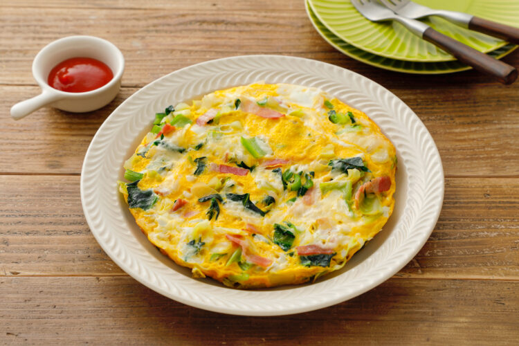 野菜ザクザク スパニッシュオムレツ【ごまレシピ】 ｜【公式】ごま油の