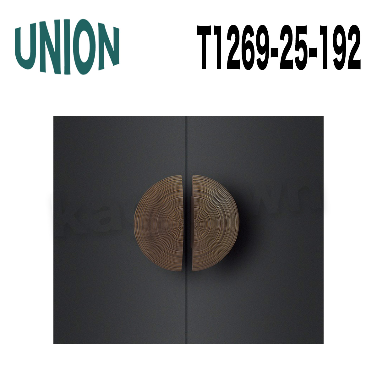 UNION【ユニオン】T1269-25-195[ドアハンドル]プレート 1セット（内外）