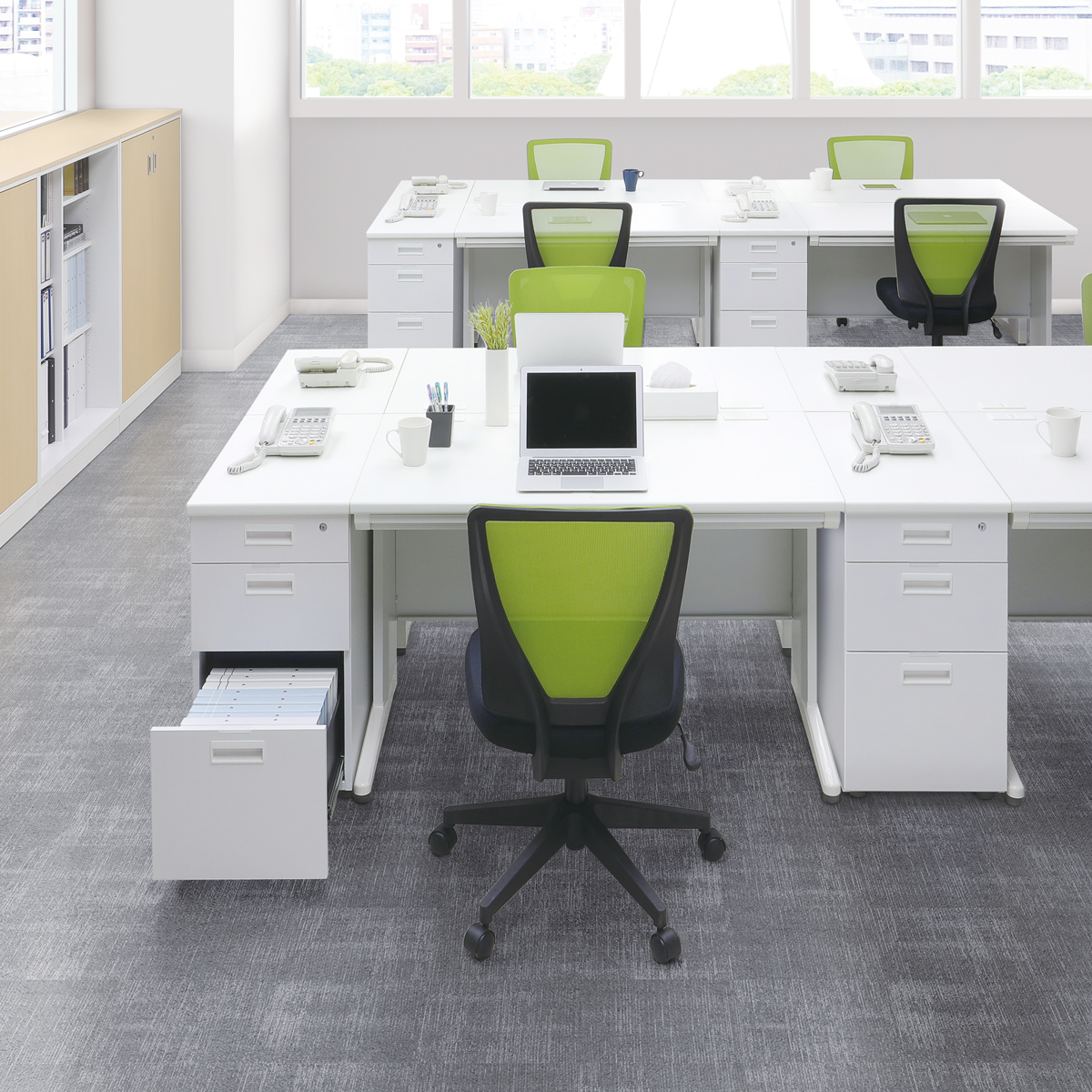 事務用平机 幅1000 奥行700 高さ700 KD-107H 通販 - オフィスデスク