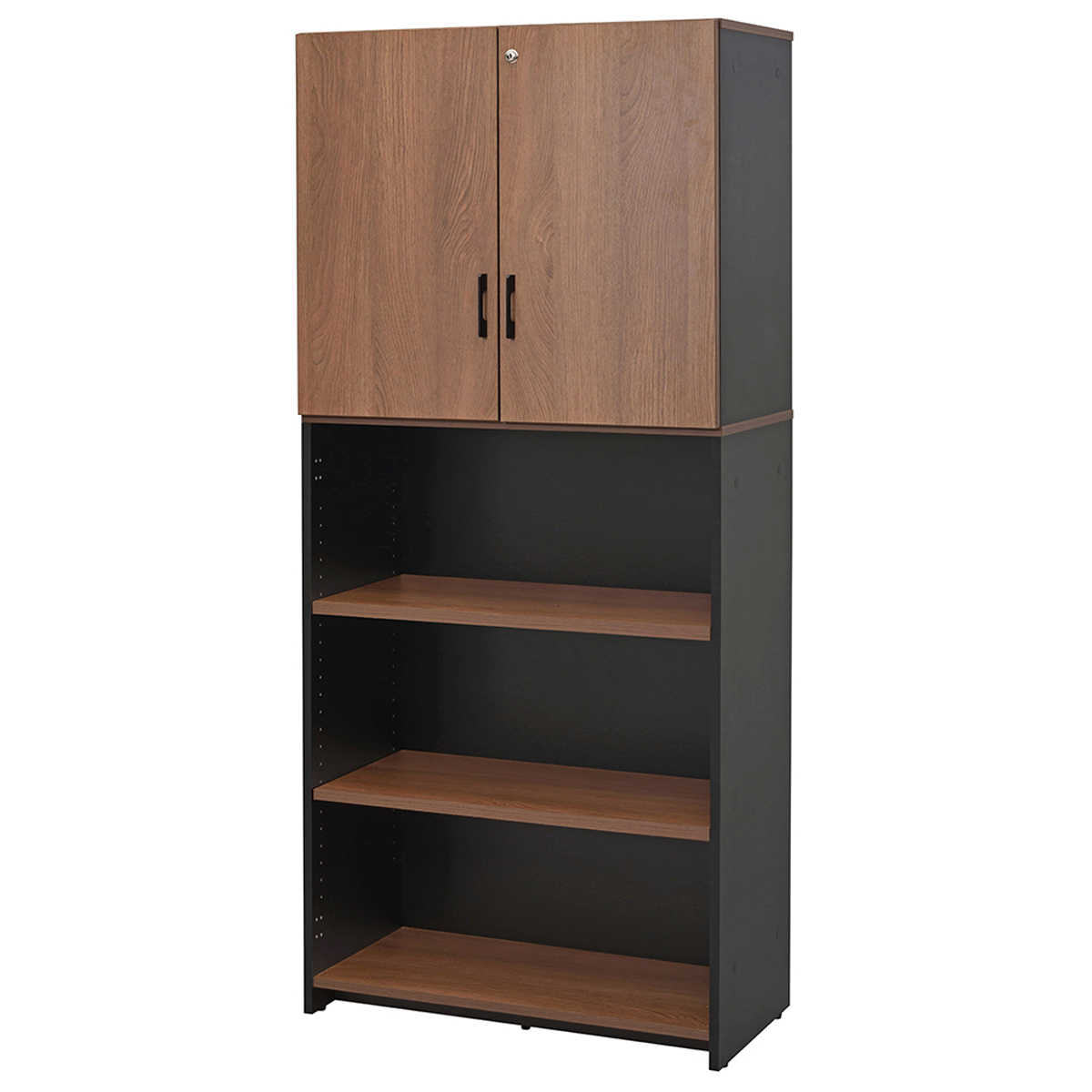 ジェイ 可動棚ハイシェルフ 共通扉付き 幅820 奥行424 高さ1850 本棚