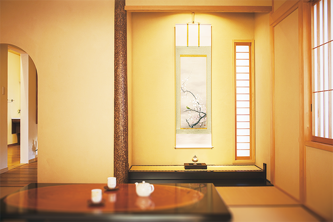 彩色山水 小栗春峰「尺五立」肉筆！ 山水画 - 掛け軸（掛軸）販売通販