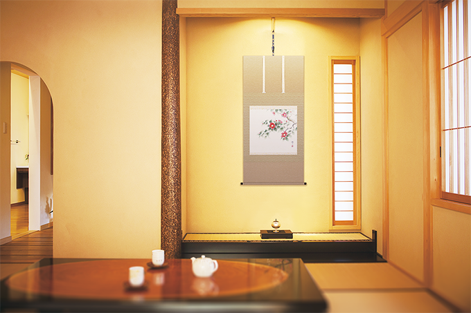 富峰 西森湧光 （尺八横）肉筆！ 富士 - 掛け軸（掛軸）販売通販なら