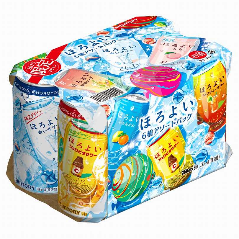 サントリー ほろよい 6缶アソートパック 350ml缶×6本｜格安・安いお酒