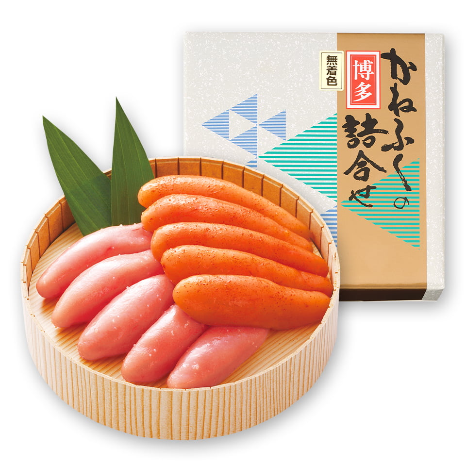 無着色］樽入り博多詰合せ(辛子明太子・たらこ) 360g | かねふく公式