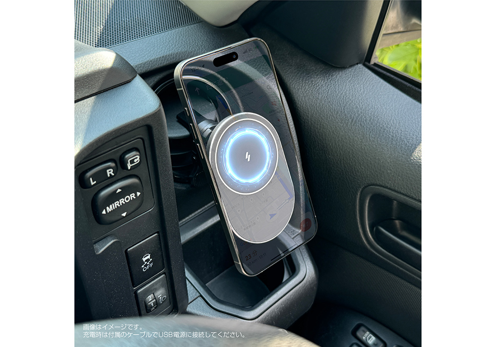 マグネットワイヤレス充電器 エアコン取付 – カシムラ