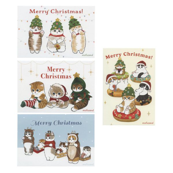 mofusand/モフサンド クリスマス ポストカード 【ドーナツ】 : 文房具