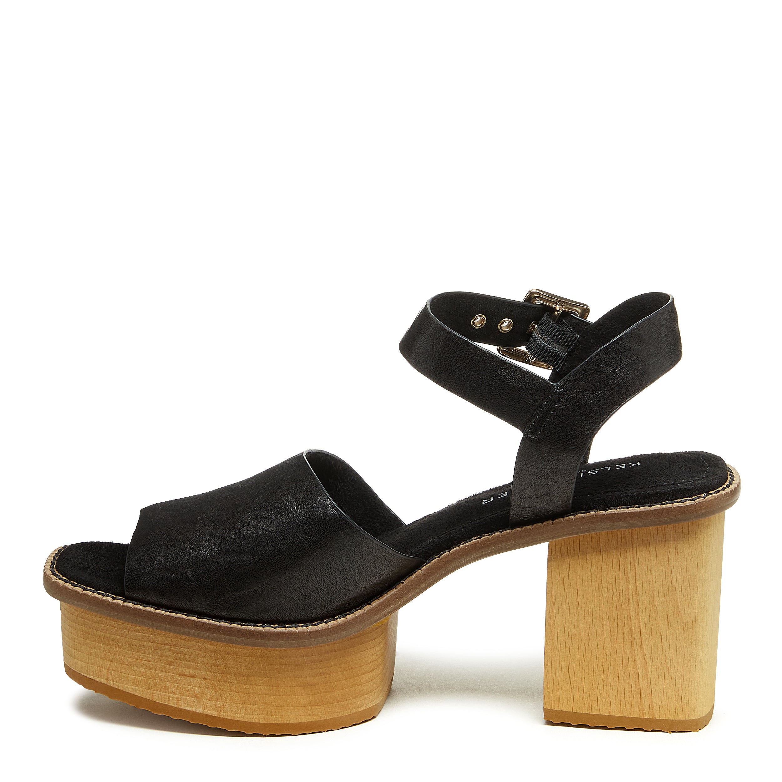 Kelsi Dagger Brooklyn Women's Groove Platform Sandals in Black