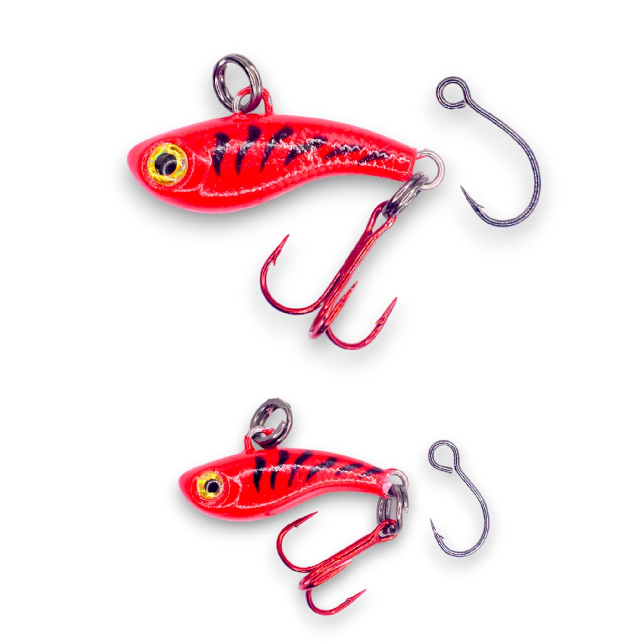 TUNGSTEN T-RIP RED TIGER GLOW MINI VIBE BAIT – Kenders Outdoors