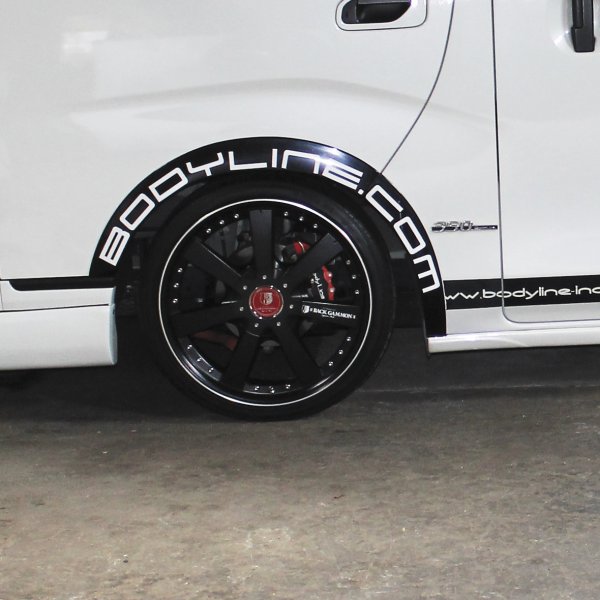 NV350キャラバン エアロ全期対応！薄型オーバーフェンダー/ブラインド