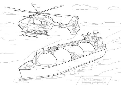 カワサキぬりえ / カワサキワールド