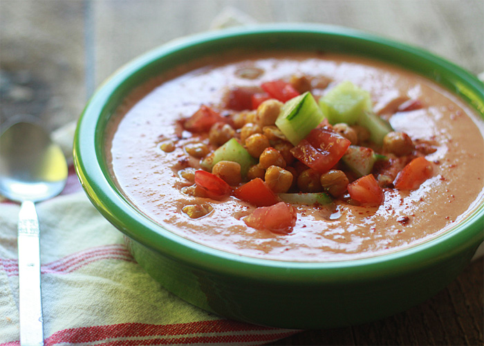 Creamy Chickpea Gazpacho