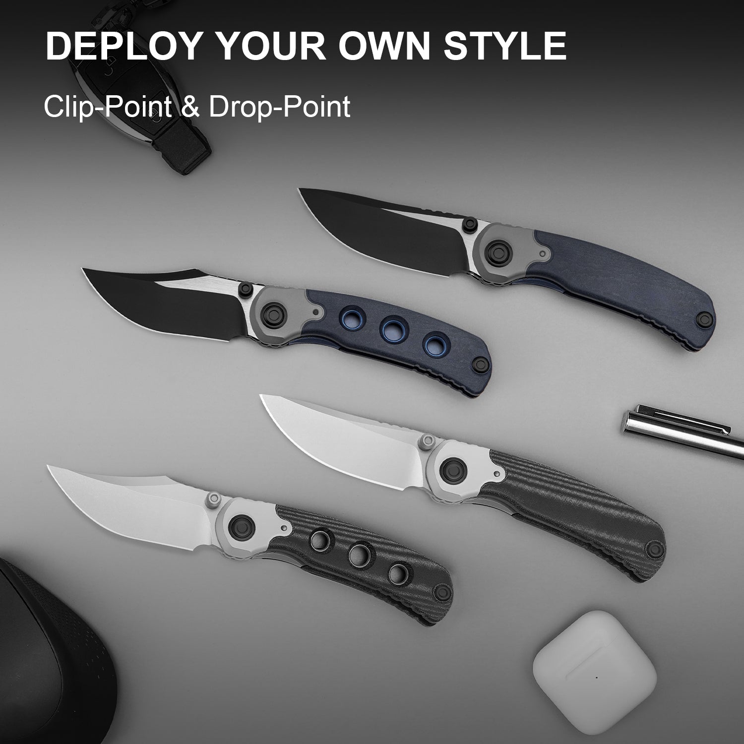 PIONEER 3.2 inch Nitro-V Aluminum & Micarta ZX-FK03A6-Kizer