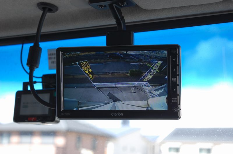 三菱ふそう・スーパーグレートにバックカメラを取り付けました