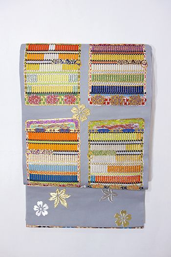 銀座【帯2281】龍村平蔵作 本袋帯「威毛錦」(桐箱付・高島屋扱い