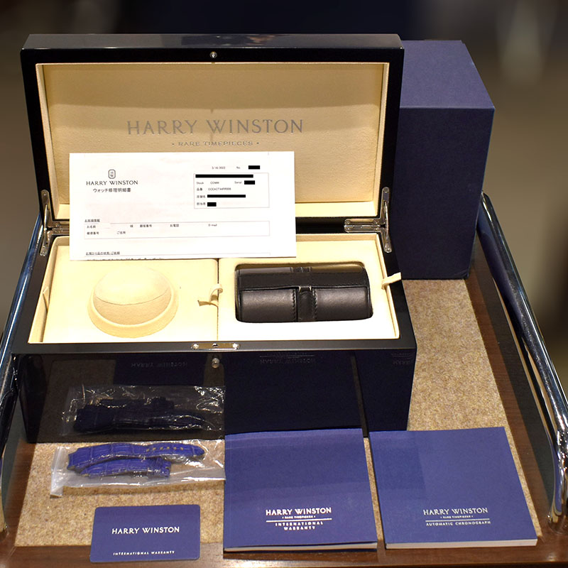 ハリーウィンストン HARRY WINSTON オーシャン トリプルレトログラード