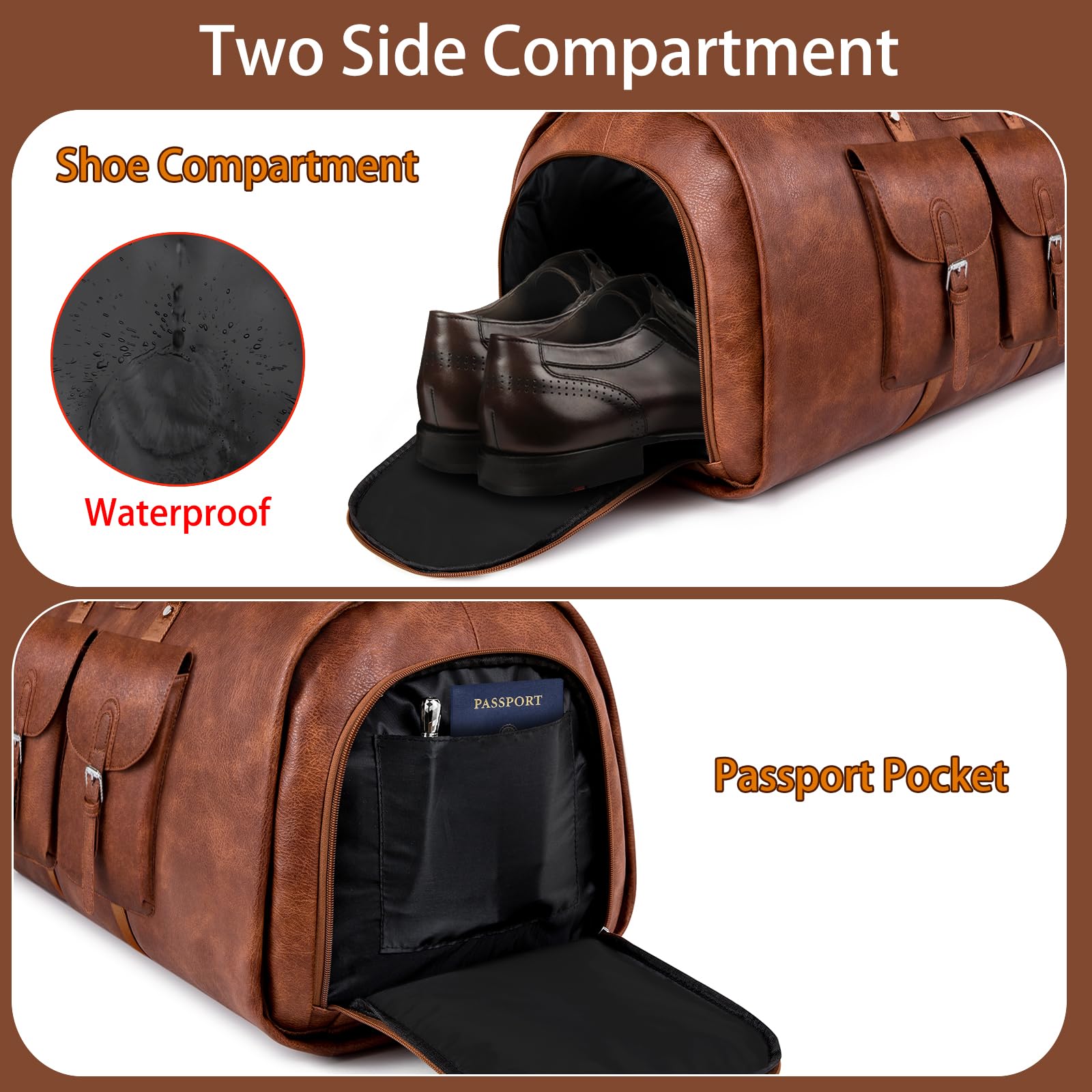 ITIEZY leather Duffel Bag – Kinzd